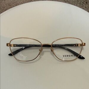 Versace Elegant Gold Frame Glasses